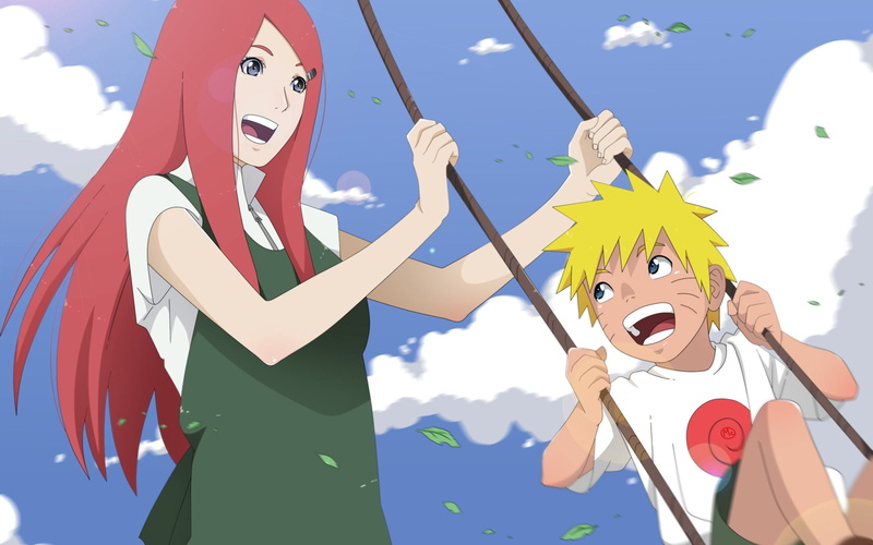 outdoors, teenage Girls, cartoon, happiness, naturo, male likeness, computer Graphic, naruto shippuden, people, naruto, 2K, day, uzumaki kushina, sunlight