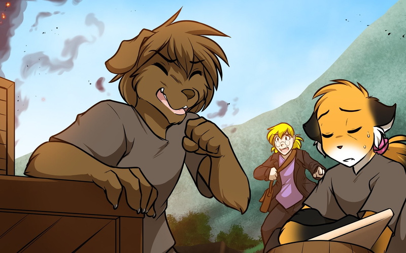 day, Twokinds, standing, real people, leisure activity, sky, furry, Anthro, creativity, art and craft, disguise, 1080P, nature, human representation, male likeness
