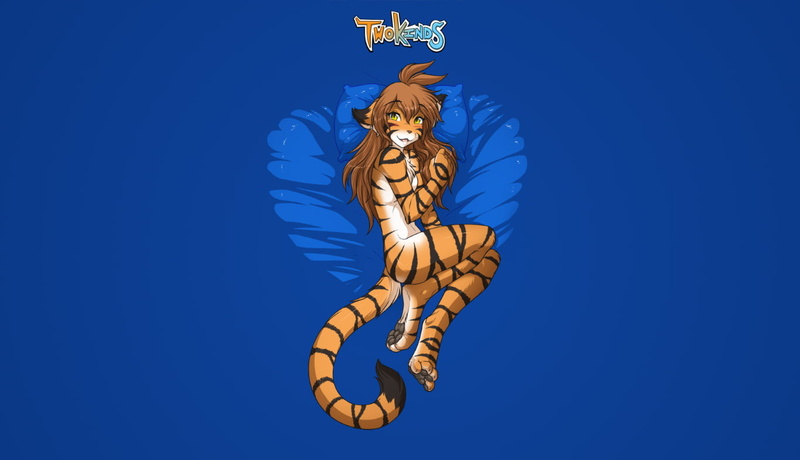Twokinds, no people, nature, Anthro, blue, sky, copy space, celebration, furry, event, art and craft, clear sky, human representation, craft, day, blue background