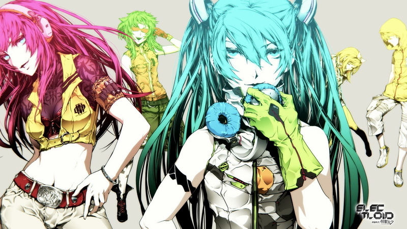 vocaloid, len, megurine, miku, anime, rine, kagamine, gumi, 1080P, luka, cartoon/comic, hd