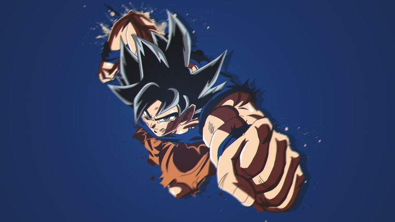 animals in the wild, Dragon Ball Super, animal themes, representation, day, animal, fish, blue background, low angle view, nature, blue, outdoors, Dragon Ball