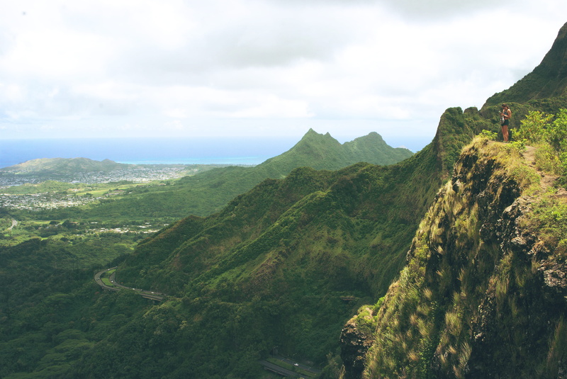 green color, honolulu, tranquility, hawaii, landscape, environment, non-urban scene, plant, hike, mountain range, scenics - nature, outdoor, oahu, cliffs