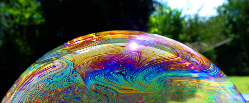 abstract, rainbow, iridescent, soap sud, creativity, bubble, close-up, no people, pattern, focus on foreground, motion, 4K, shape, outdoors, vulnerability