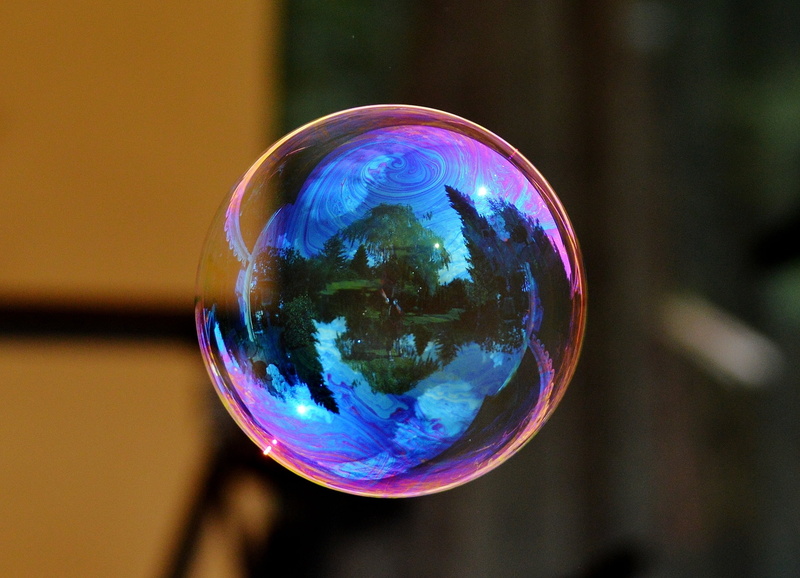 space, bubble, nature, vulnerability, environment, no People, fragility, backgrounds, outdoors, close-up, colorful, geometric shape, 2K, blue, single object