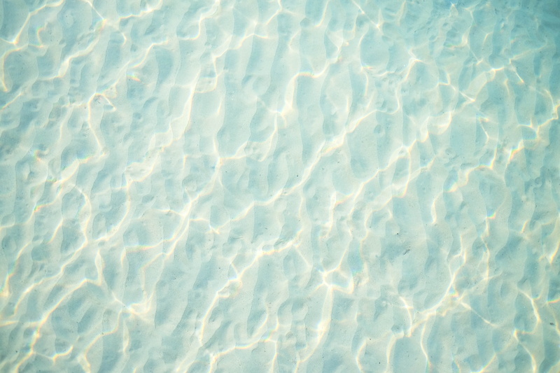 sea, rippled, sunlight, pool, nature, transparent, no People, 4K, blue, outdoors, crystal, natural pattern, full frame, sand, textured, white color, high angle view