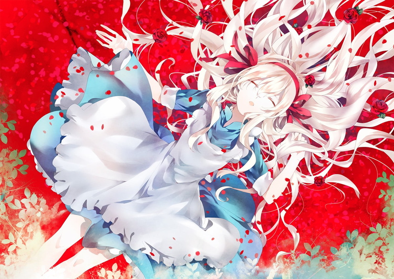 Kozakura Mary, anime girls, anime, Kagerou Project, 720P, rose