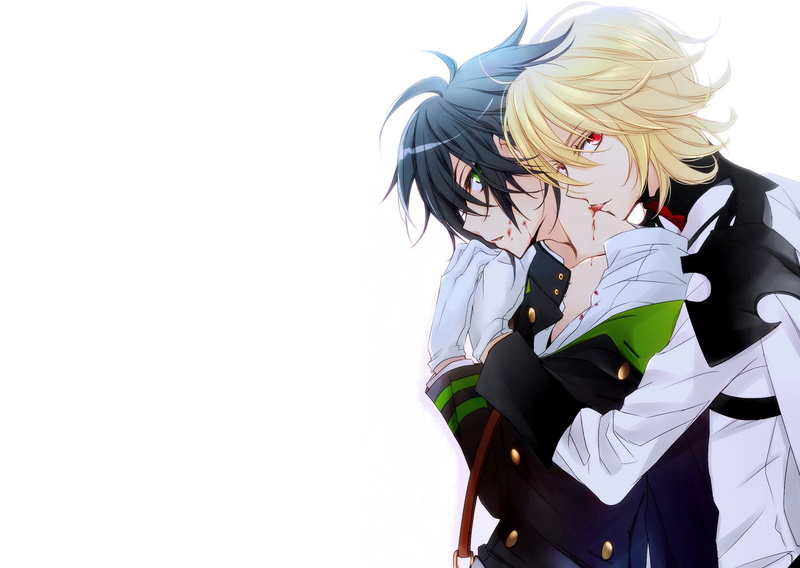 Michaela Hakua, 1080P, The last Seraphim, Yuichiro Hakua, vampire, guys, blood, Owari no Seraph, family