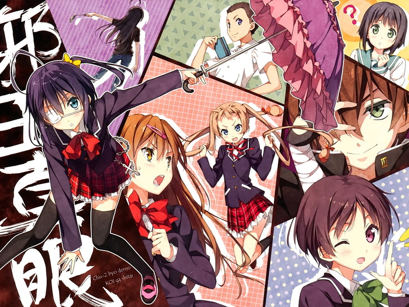 anime, Kantoku, Takanashi Rikka, Nibutani Shinka, human representation, disguise, multi colored, Isshiki Makoto, decoration, art and craft, outdoors, female likeness