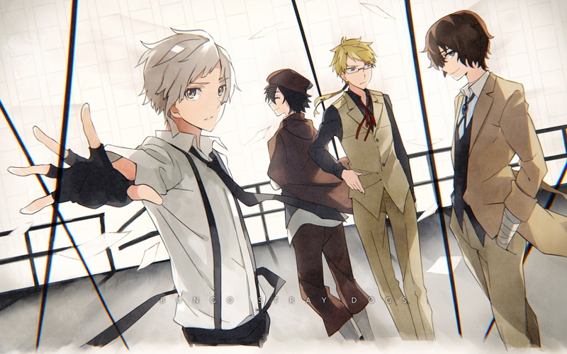 1080P, Osamu Dazai, Doppo Kunikida, Ranpo Edogawa, Anime, Bungou Stray Dogs, Atsushi Nakajima