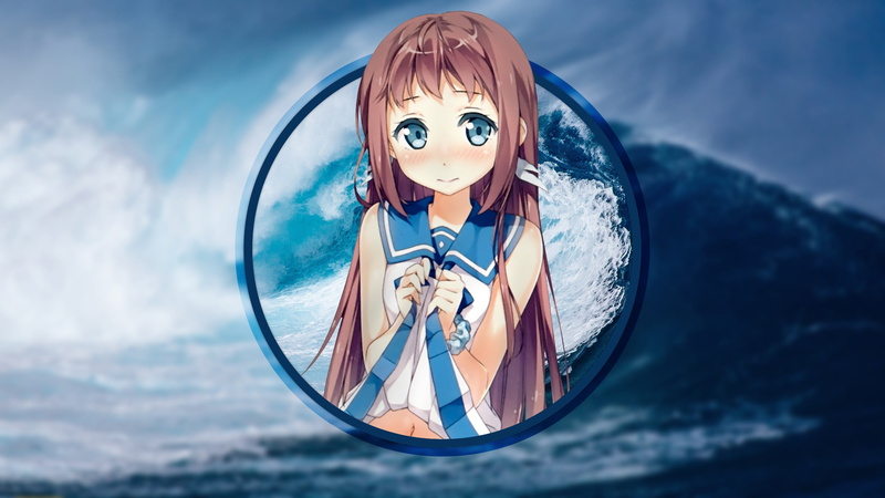 Nagi no Asukara, young women, sky, outdoors, 2K, human representation, day, leisure activity, blue, schoolgirl, lifestyles, portrait, people, looking at camera