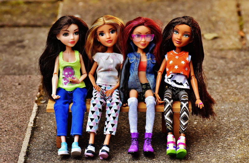 girls, childhood, head, eyes, friendship, play, looking at camera, charming, figure, women, beauty, toy, clique, girlfriends, sporty, child, beautiful