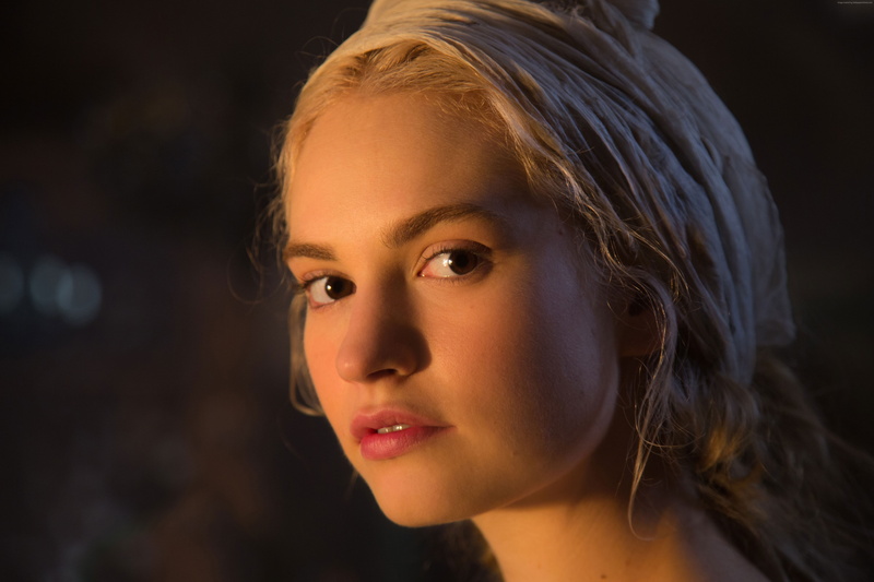 Lily James, fog, Best Movies of 2015, Cinderella, film, blonde, romantic, 5K