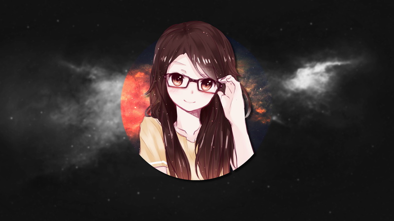 headshot, 4K, smoke - physical structure, make-up, one person, young women, studio shot, indoors, lifestyles, adult, hairstyle, anime girls, black background