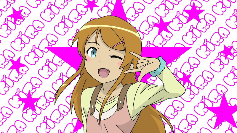 konnani, kousaka, blue, eyes, anime, px, Blue Eyes, art, Kousaka Kirino, ore, ga, x, kawaii, blonde, 2K, Ore No Imouto Ga Konnani Kawaii Wake Ga, hd, girls