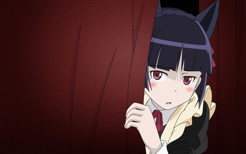 red, oreimo, disguise, indoors, face, childhood, illustration, gokou ruri, portrait, people, japanese Culture, looking away, 1080P, anime, women, real people