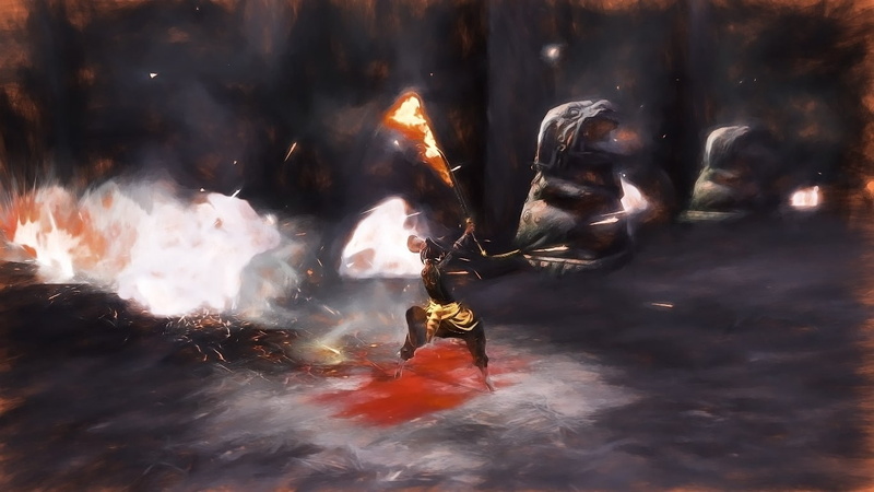 motion, smoke - physical structure, place of worship, spirituality, art and craft, religion, BladeandSoul, real people, arts culture and entertainment