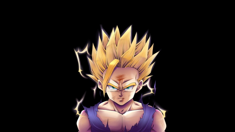 anime, dragonball, ball, hd, dragon, dragon ball z, z, art, Son Gohan, 1080P, x, gohan, son