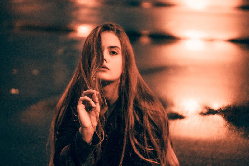model, women, Marina Sarycheva, 720P, lights