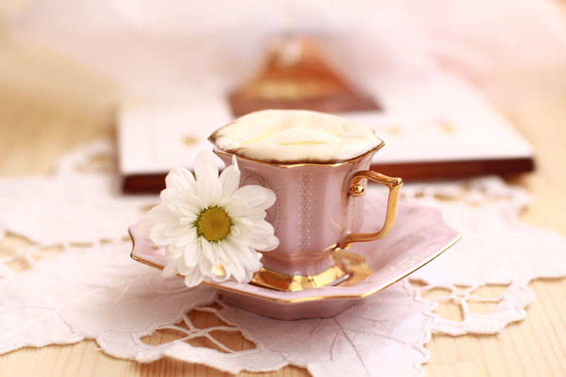 cup, luxury, romance, backgrounds, 4K, cookie, relaxation, white, gourmet, heat - Temperature, cream, espresso, close-up, flower head, flowering plant