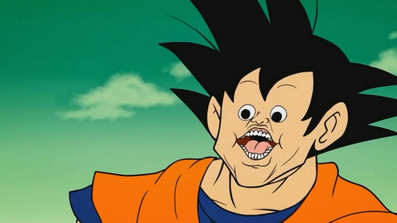 goku, cartoon, smile, illustration, fiction, cool, mouth, 1080P, face, fictional character, dragon ball z, anime, happiness