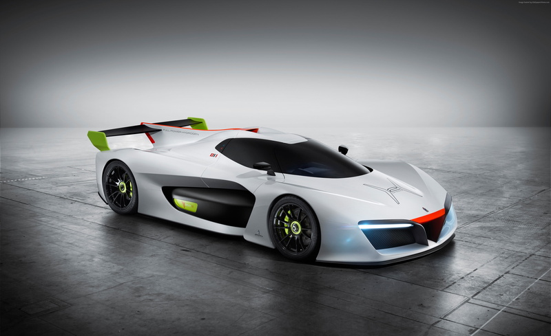 sport car, indoors, motor vehicle, vignette, mode of transportation, luxury, shiny, people, 4K, studio shot, transportation, Pininfarina H2 Speed, reflection