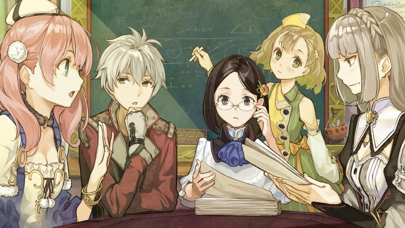 Atelier, anime, Atelier Escha and Logy: Alchemists of the Dusk Sky, anime girls, anime boys, 2K