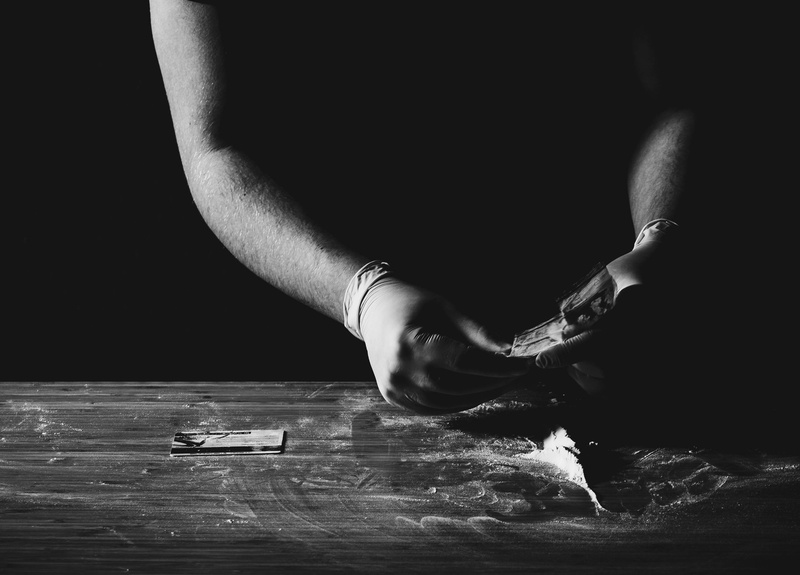 preparation, drugs, black background, real people, mysterious, holding, men, adult, midsection, business, 4K, black, body part, food and drink, one person