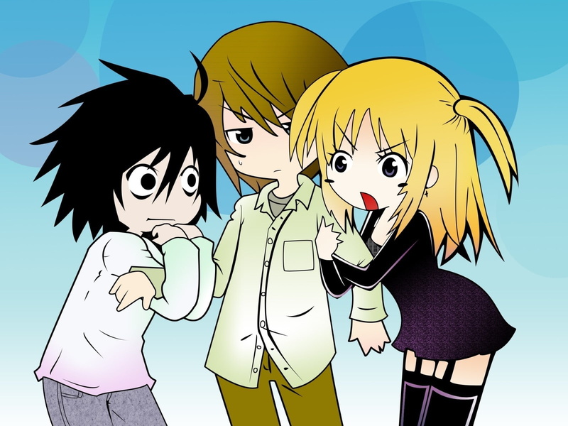 outdoors, adult, Amane misa, Death note, holding, women, Anime, waist up, two people, standing, 720P, day, lifestyles, people, friendship, nature, representation