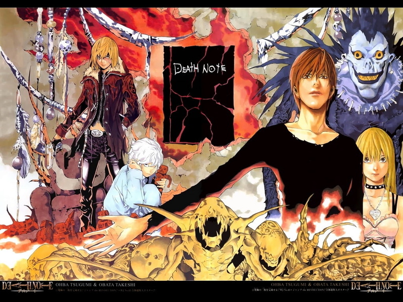 art, yagami, amane, anime, Ryuk, x, death, note, death note, light, 480P, hd, misa