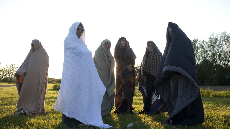 people, headscarf, land, females, religious Veil, 1080P, real people, religion, group of people, sky, middle East, praying, plant, assorted, day, rear view
