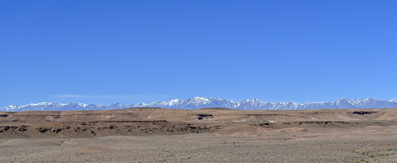 sahara, dunes, no people, sky, desert, beauty in nature, loneliness, snowcapped mountain, travel, mountain range, people, blue, winter, land, arid climate