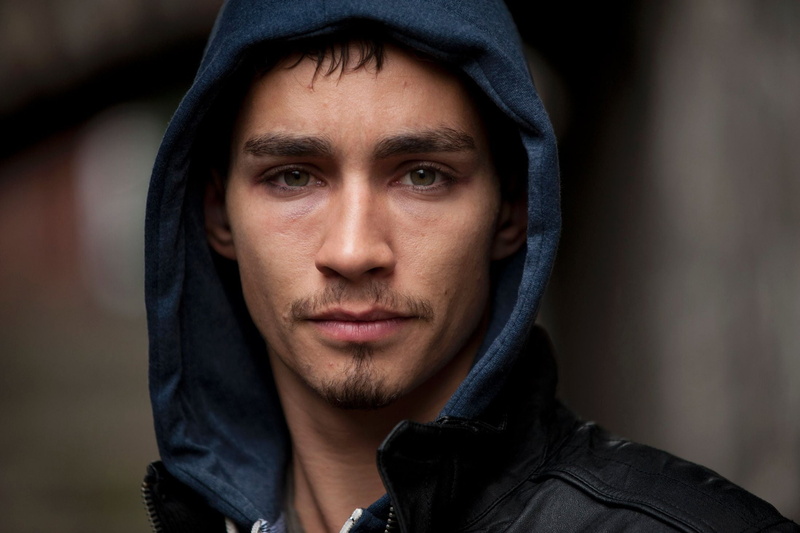 hooded, real People, social issues, men, actor, fine Art Portrait, front View, hood - Clothing, s, facial Expression, human Face, young Men, color Image