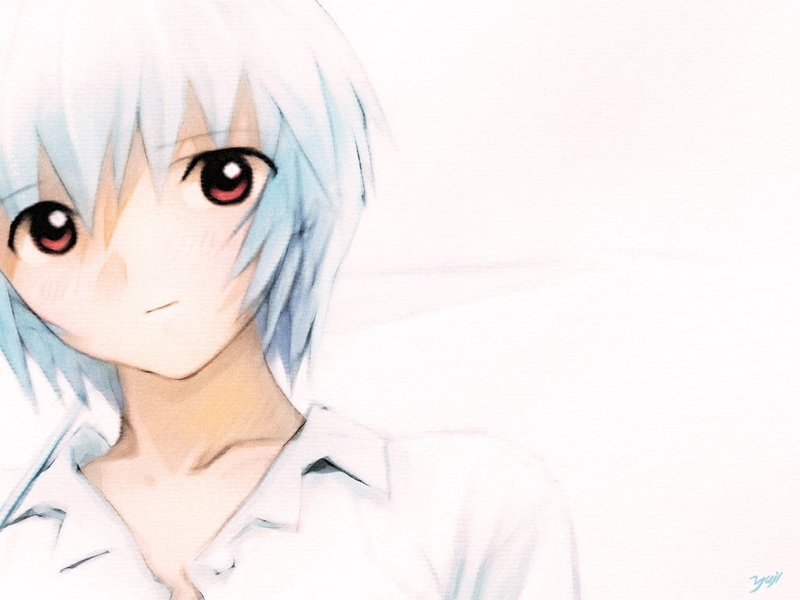 hairstyle, beautiful woman, close-up, Ayanami Rei, portrait, studio shot, contemplation, adult, looking at camera, human eye, eye, peeking, one person