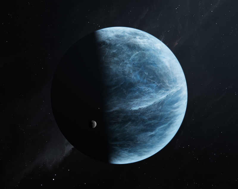 outdoors, 2K, exploration, circle, Space, space and astronomy, beauty in nature, 5k, astrology, Planet, eclipse, System, Ocean, science, oceana, planet - space