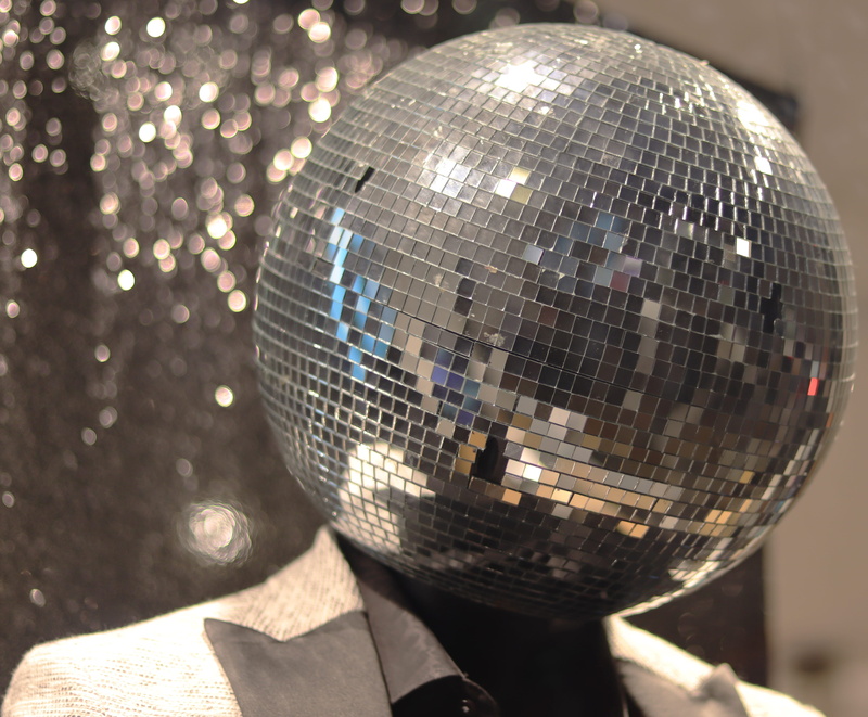 4K, nightclub, focus on foreground, disco ball, dancing, lighting equipment, entertainment club, christmas, silver colored, celebration, disco dancing