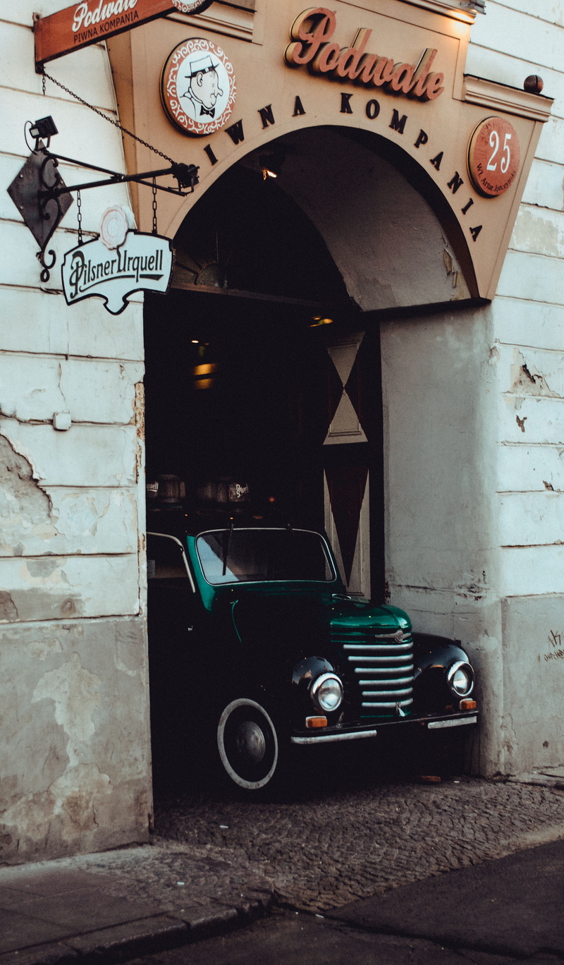 old town, wall, street, retro car, day, old car, architecture, clock, mode of transportation, light, time, evening, retro tech, arch, photo, way, photo shoot