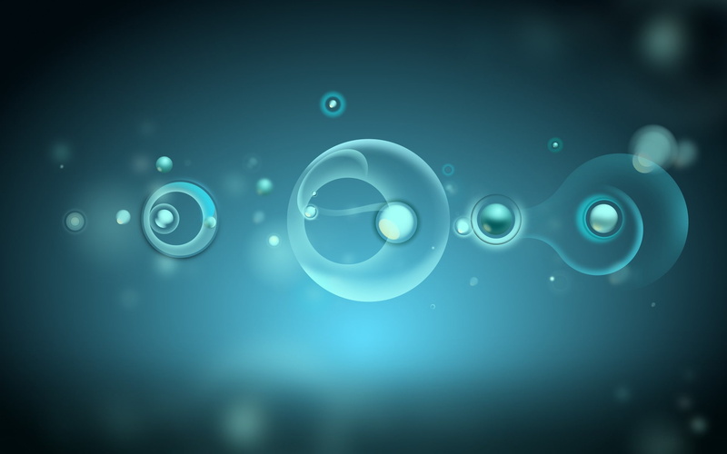 wet, backgrounds, fragility, abstract, circle, Plasma, 1080P, shape, water, drop, KDE, blue, illuminated, bubble, purity, indoors, nature, geometric shape