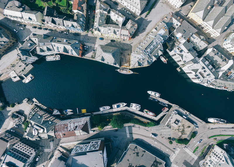 built structure, transportation, buildings, no people, urban, view, photography, city, aerial, outdoors, riverside, top view, pf, 4K, body, skyscraper