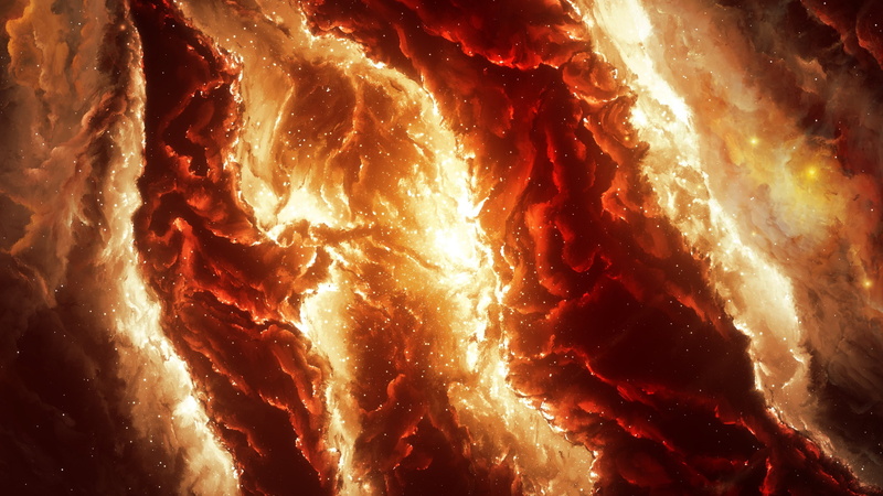 space, Starkiteckt, drawing, fire, 4K