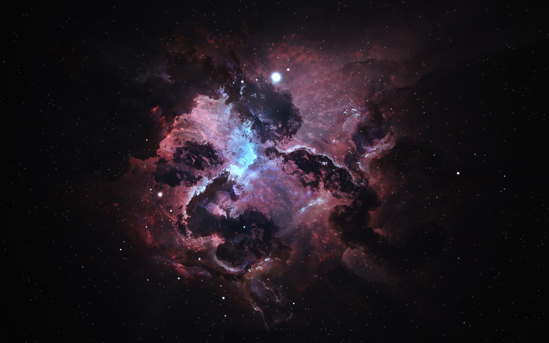 space, 4K, atlantis nexus nebula, Starkiteckt
