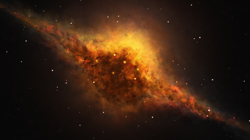 nature, night, glowing, luminosity, outdoors, stars, exploding, astronomy, sky, red, no people, galaxy, orange color, Starkiteckt, 1080P, beauty in nature