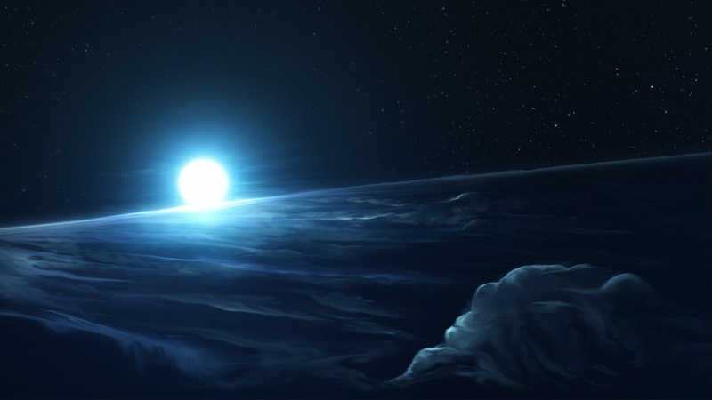 dark, astronomy, night, scenics - nature, Cold, science, blue, illuminated, nature, sea, sky, space, star - space, glowing, moon, Starkiteckt, no people