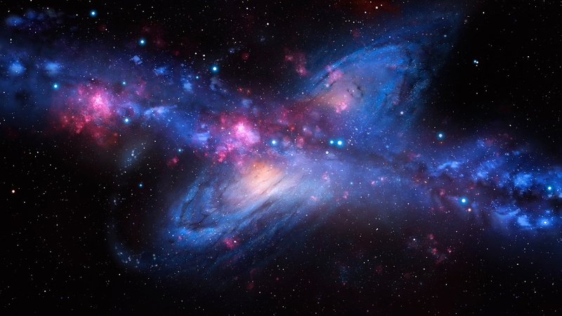 galaxy, artwork, Milky Way, 1080P, stars, space, Andromeda