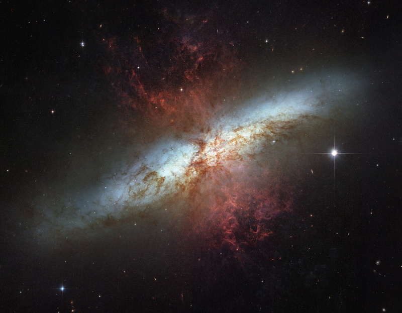 astronautics, night sky, milkyways, star - Space, m 82, 1080P, nasa, mystery, satellite view, ngc 3034, sky, m82, star Field, milky Way, luminosity, bright