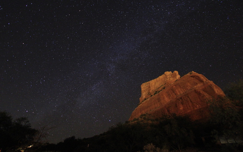 beauty in nature, milky way, scenics - nature, rock - object, nature, stars, photography, sedona, tranquil scene, milky, star field, 2K, way, milkyway