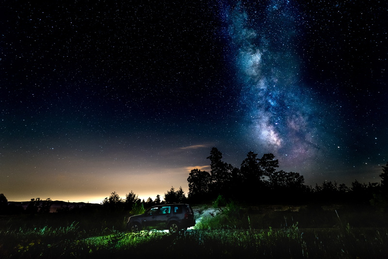 landscape, plant, star field, cosmos, star - space, space, milky way, astronomy, no people, astro, scenics - nature, land, constellation, environment, galaxy