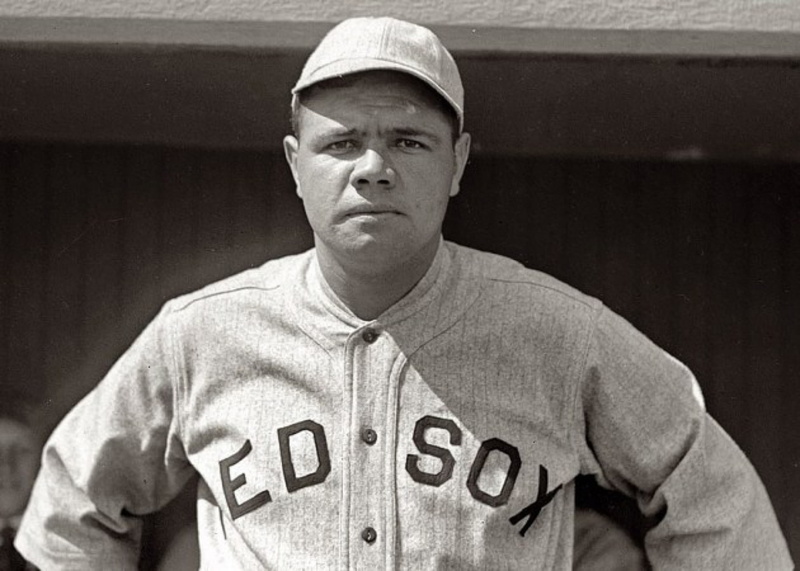 sports, red, mlb, ruth, babe, art, hd, x, 480P, baseball, sox, boston