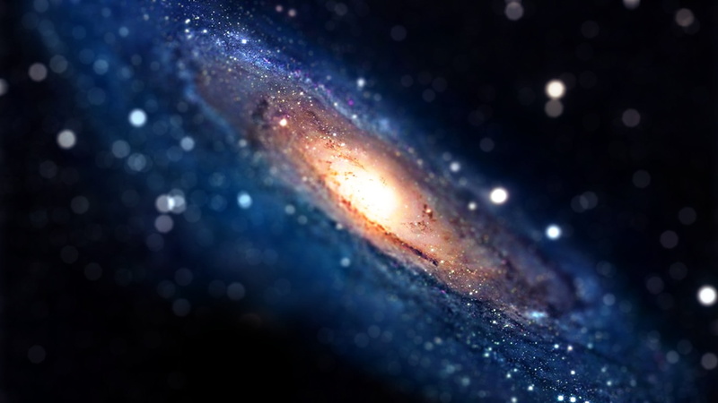 space, glitter, galaxy, tilt shift, 1080P, stars, digital art, Andromeda, space art