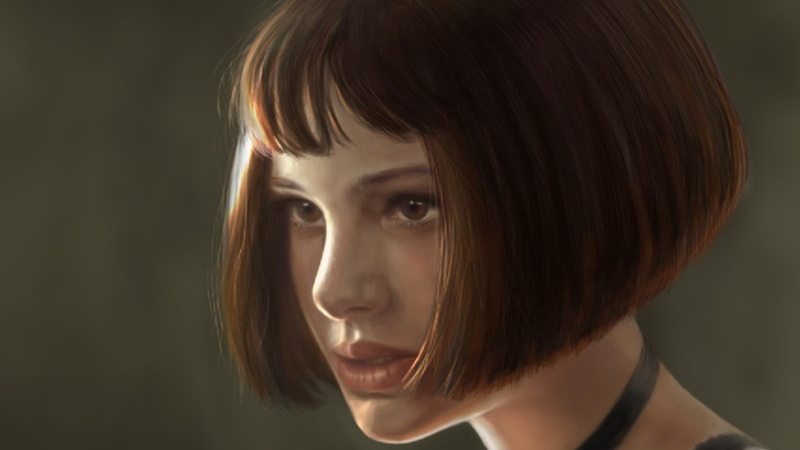 portraits, leon, natalie portman, 1080P, women, people, Leon The Professional, portman, natalie, professional, art, hd, artwork, short hair, short, hair