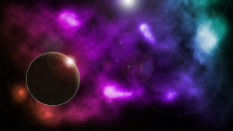 nebula, star field, scenics - nature, nature, brown, planet, dark, star - space, eclipse, round, no people, outdoors, backgrounds, Deep Space, purple, astronomy